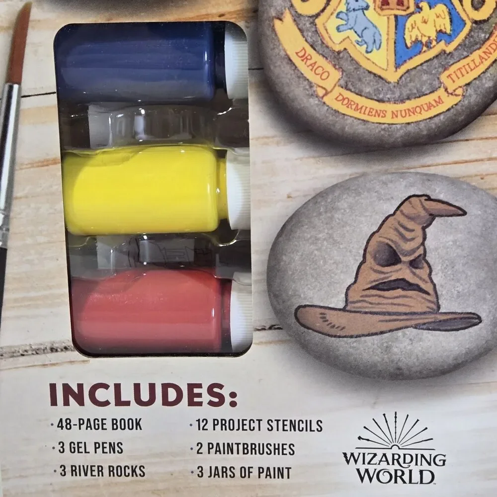 ​Harry Potter Rock Painting Craft Kit by Marcy Kelman (Thunder Bay Press) - CIB